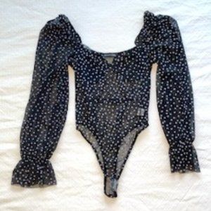 PrettyLittleThing Polka Dot Sheer Body Suit